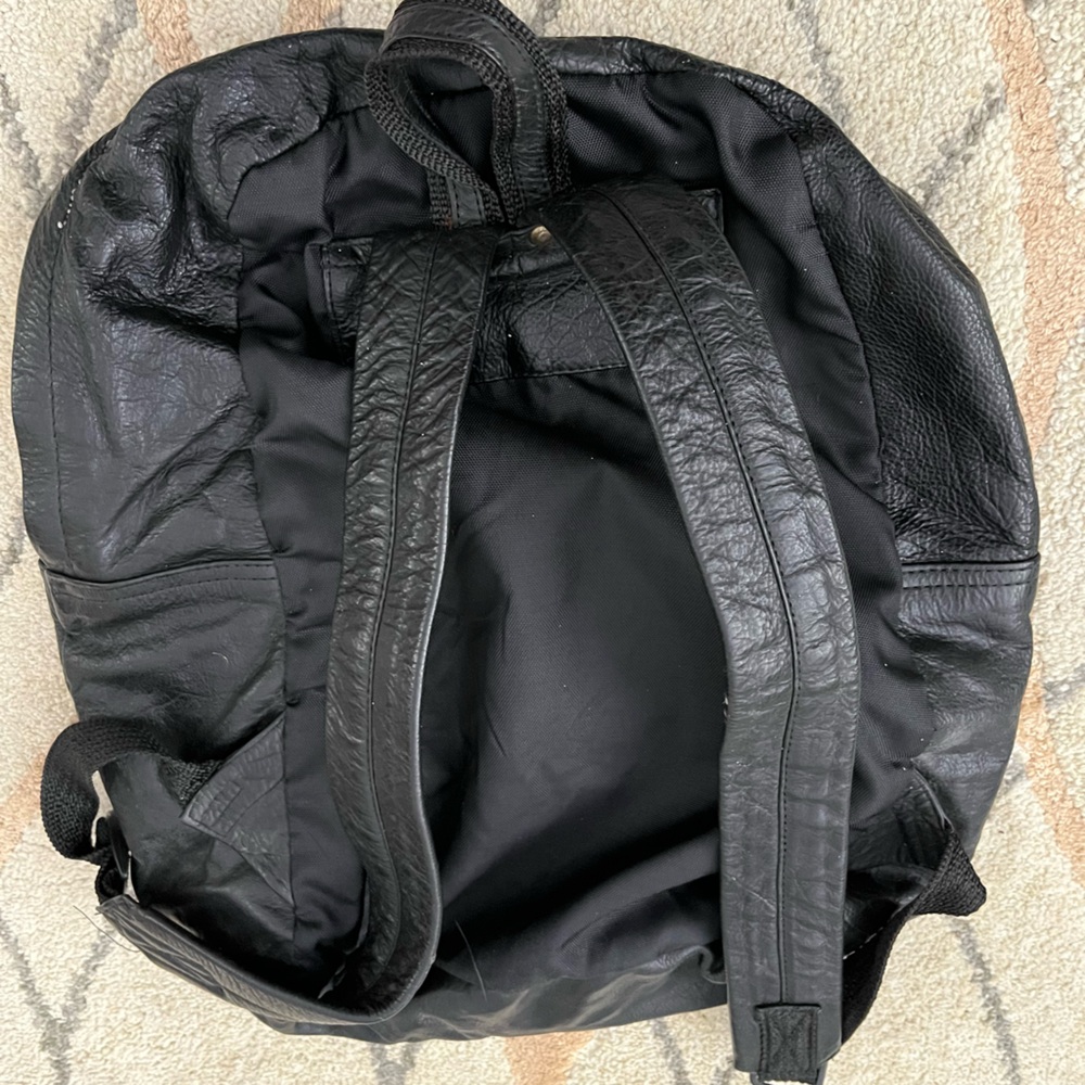 Black Wilsons Leather Backpack - image 7